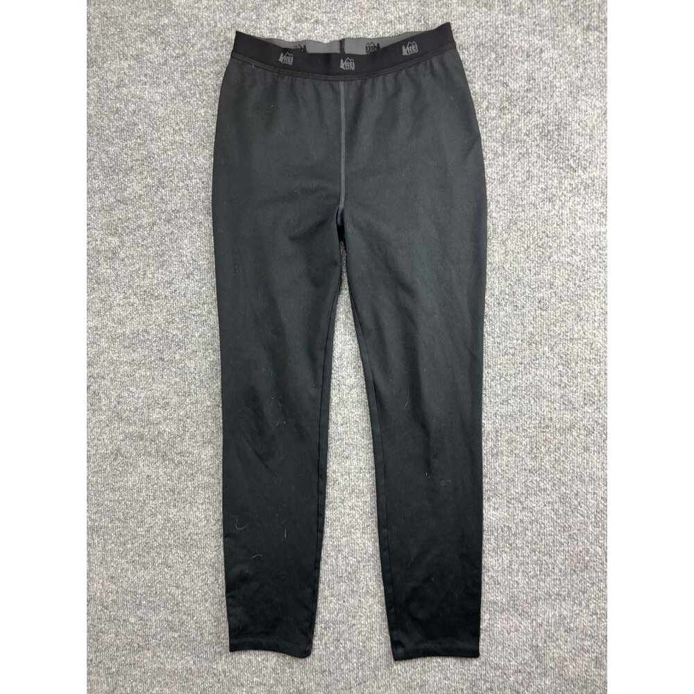 REI Co-op Leggings Unisex Kids Large 14-16 Black Thermal Compression‎ Base Layer